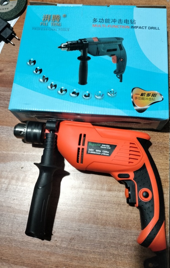 Máy Khoan SUSANO Đầu Khoan 10mm và 13mm Có Chế Độ Búa Công Suất 1350W - Có Điều Chỉnh Tốc Độ - Motor 100% Dây Đồng