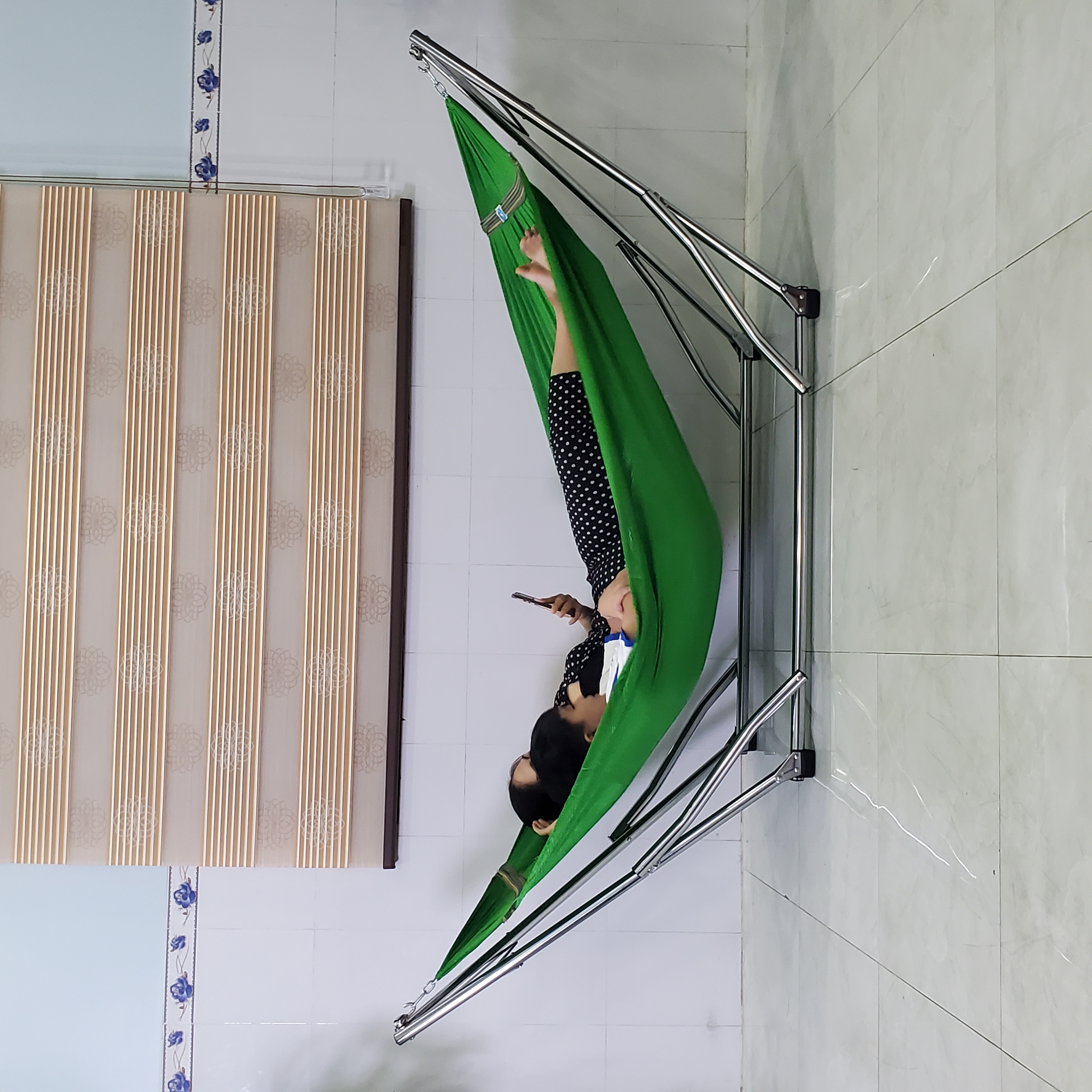 Võng Xếp Inox Crom TÍN THÀNH PHÁT