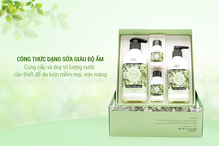 Bộ Chăm Sóc Da Toàn Thân Sữa Tắm Và Dưỡng Herb Therapy Clarity Body Set 2 Sortie