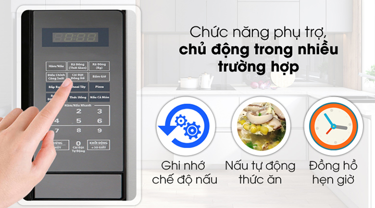 Lò Vi Sóng Điện Tử Bluestone MOB-7819 (20L) . - Hàng chính hãng Lò Vi Sóng Điện Tử Bluestone MOB-7819 (20L) . - Hàng chính hãng