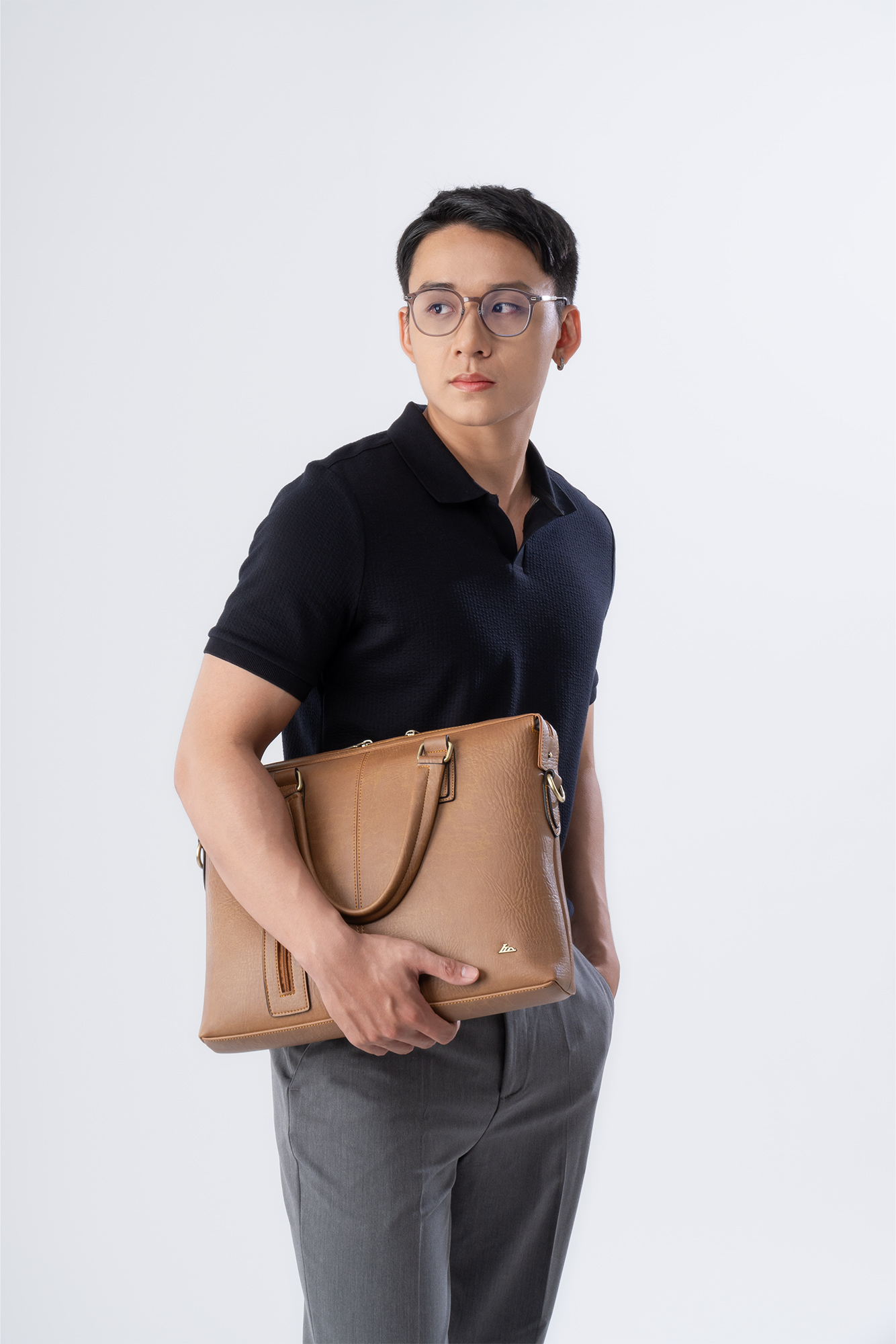 Cặp Công Sở Lata ( Thời trang nam basic - Cặp da CA42 )