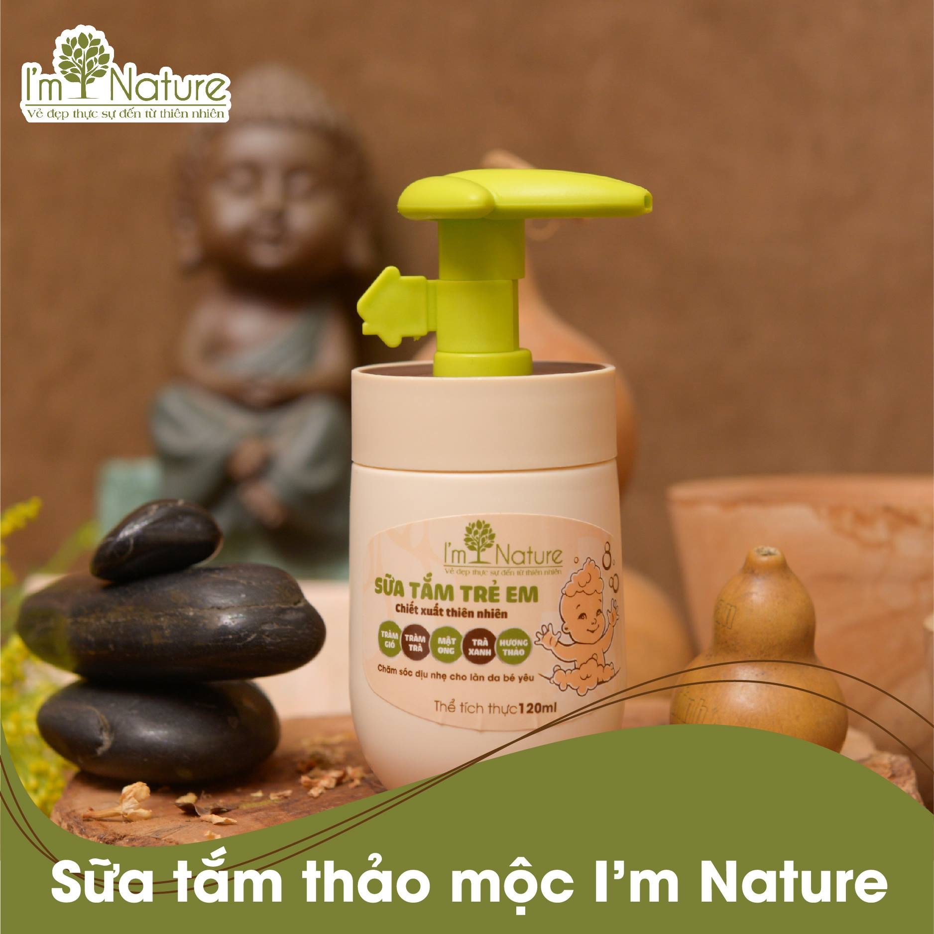 Sửa tắm trẻ em I M NATURE 120ml 4