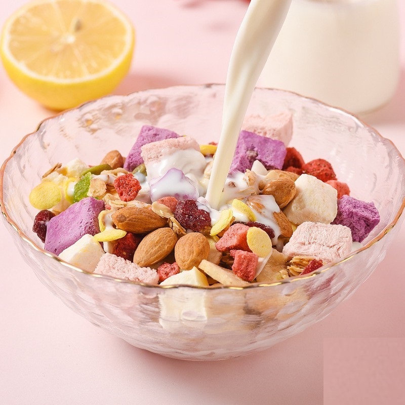 ngũ cốc sữa chua mix hạt, hoa quả meizhoushike yogurt 9