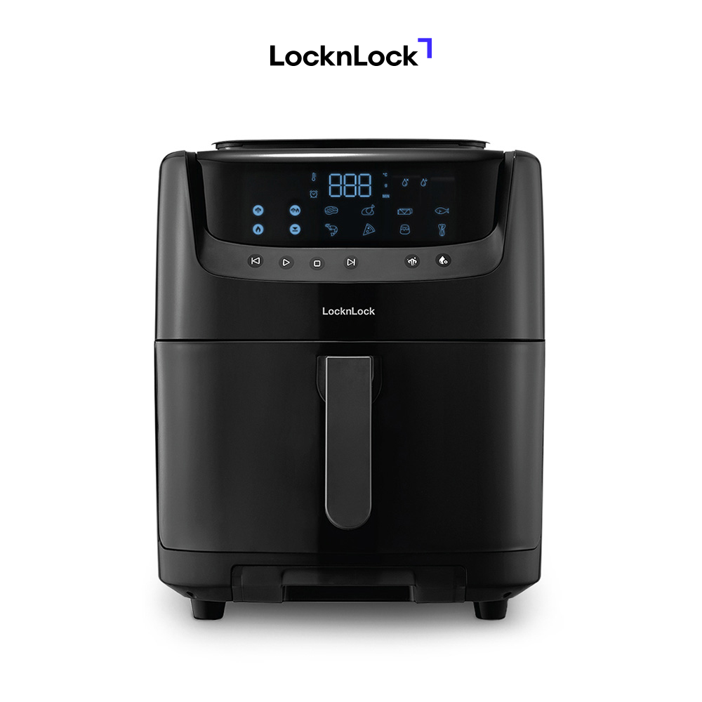 Nồi Chiên Không Dầu Kết Hợp Chức Năng Hấp Lock&amp;Lock EJF881BLK 7L - Đen - Hàng Chính Hãng