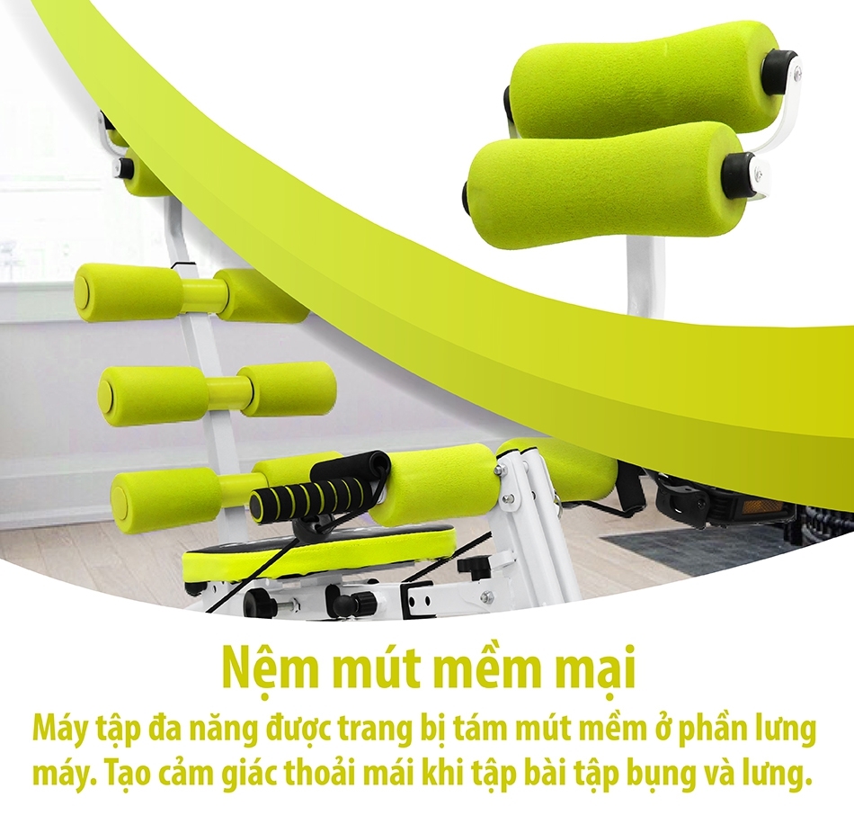 BG Máy tập cơ bụng đa năng New six pack care thiết kế mới 2018