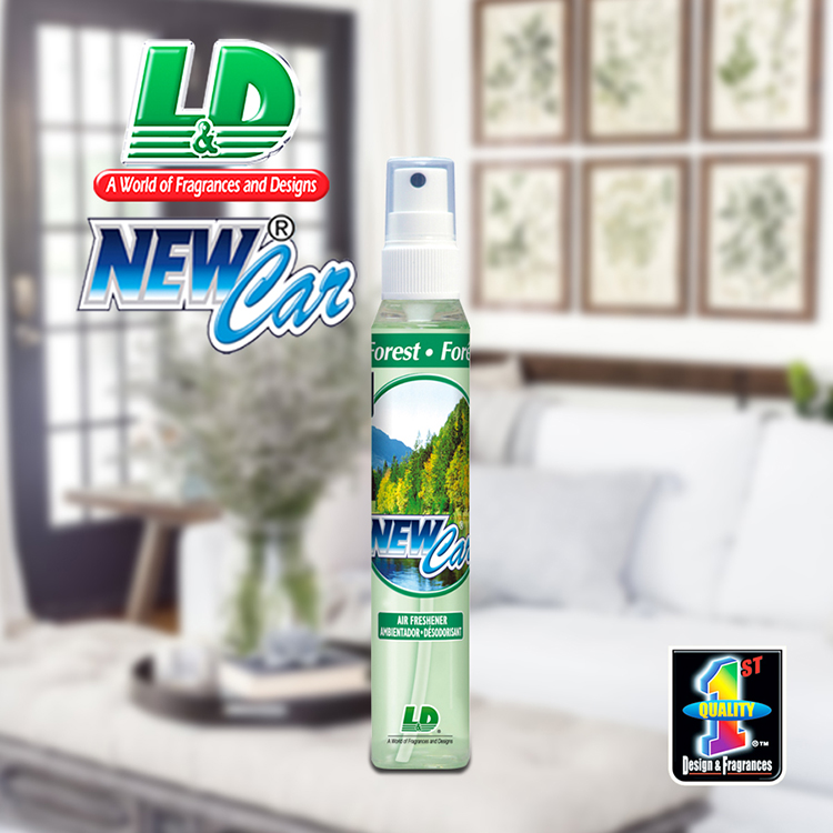 Nước hoa ô tô dạng xịt L&D NEW CAR Forest 60ml