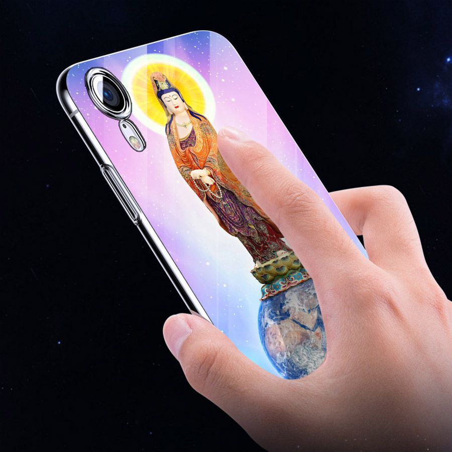 Ốp điện thoại kính cường lực cho máy iPhone XS MAX - tôn giáo MS TONGIAO012