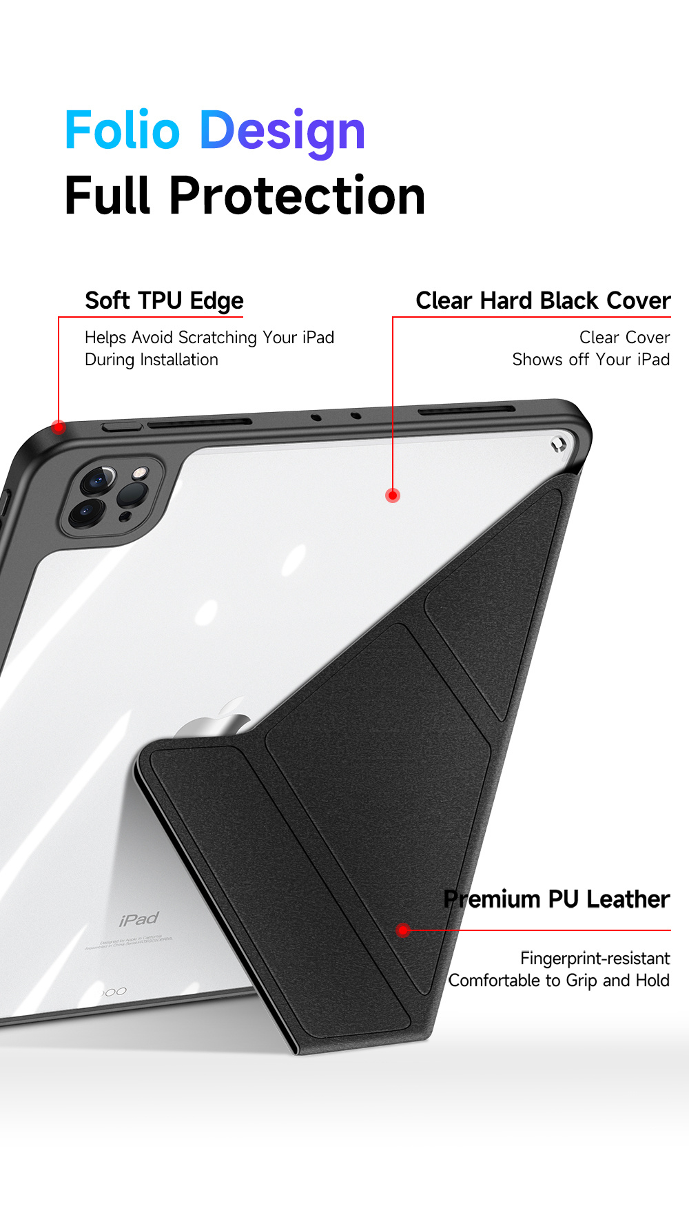 Bao Da Dành Cho iPad Pro 11 inch 2018/ 2020/ 2021/ 2022 Dux Ducis Magi Series Có Khe Cắm Bút, Tự Động Tắt Mở - Hàng Chính Hãng