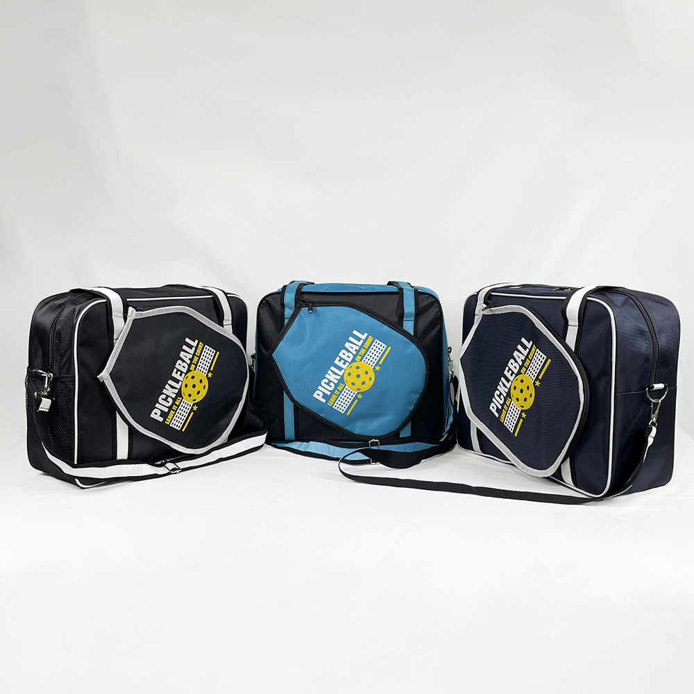 Túi vợt pickleball chất liệu vải dù cao cấp gồm 3 ngăn tiện dụng, Nhiều Màu ( có ngăn đựng vợt riêng)