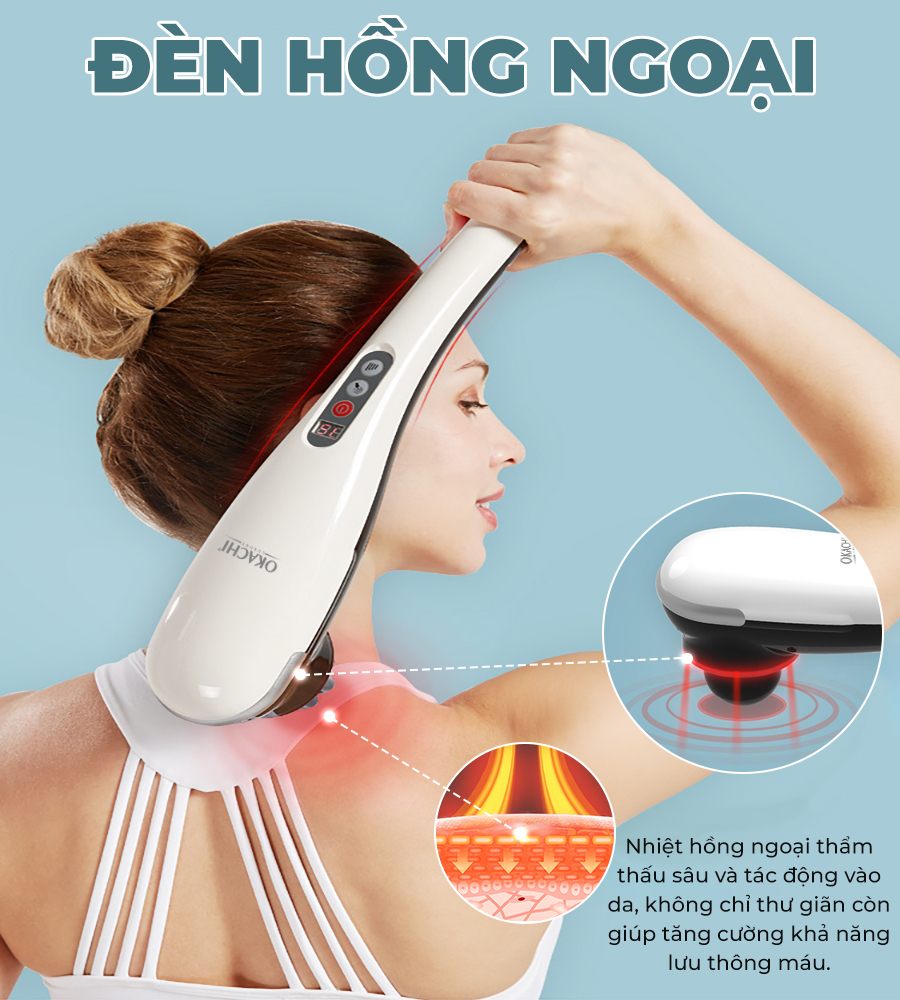 Máy massage cầm tay OKACHI JP-650E