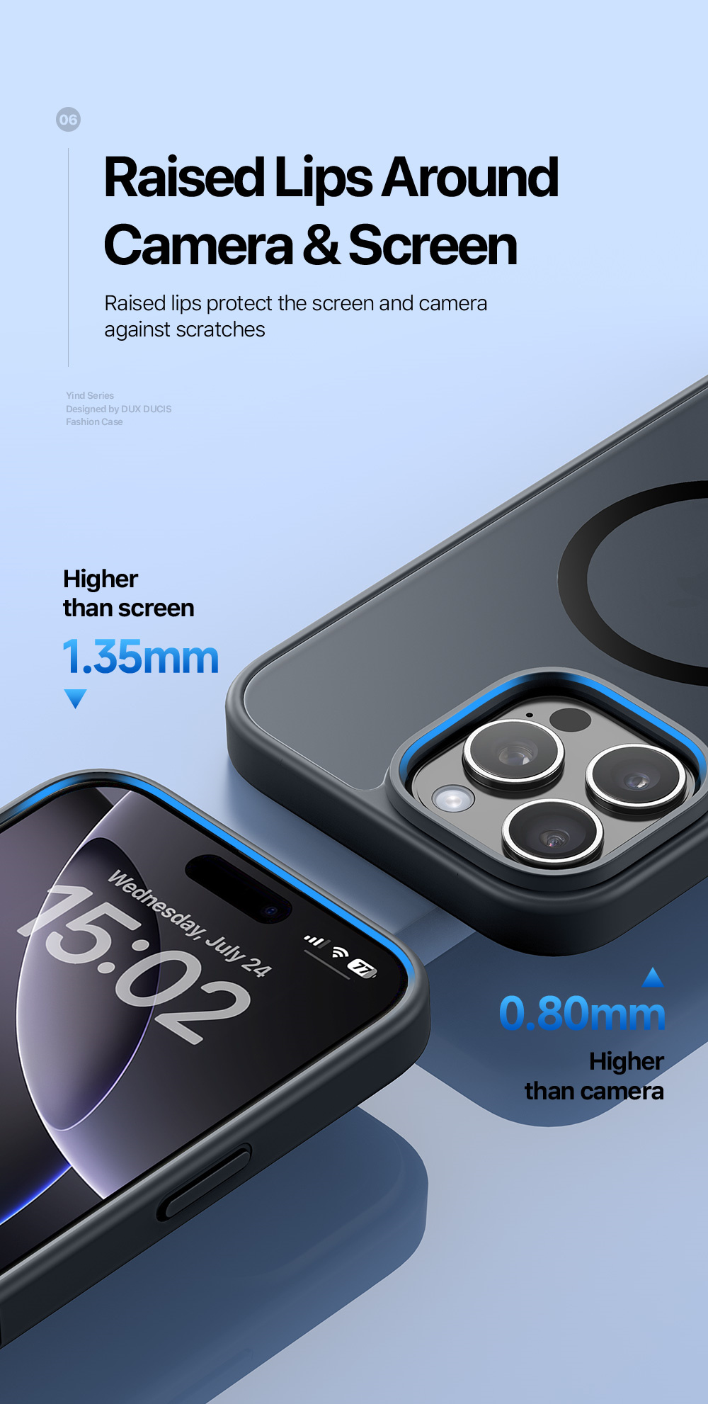 Ốp Lưng Sạc Từ Tính cho iPhone 16 Pro/ 16 Pro Max/ iphone 16/ 16 Plus Dux Ducis Yind Series, chống sốc, chống vân tay_ Hàng chính hãng