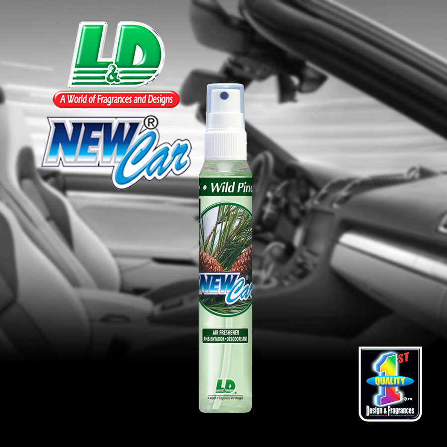 Nước hoa ô tô dạng xịt L&D NEW CAR Wild Pine 60ml