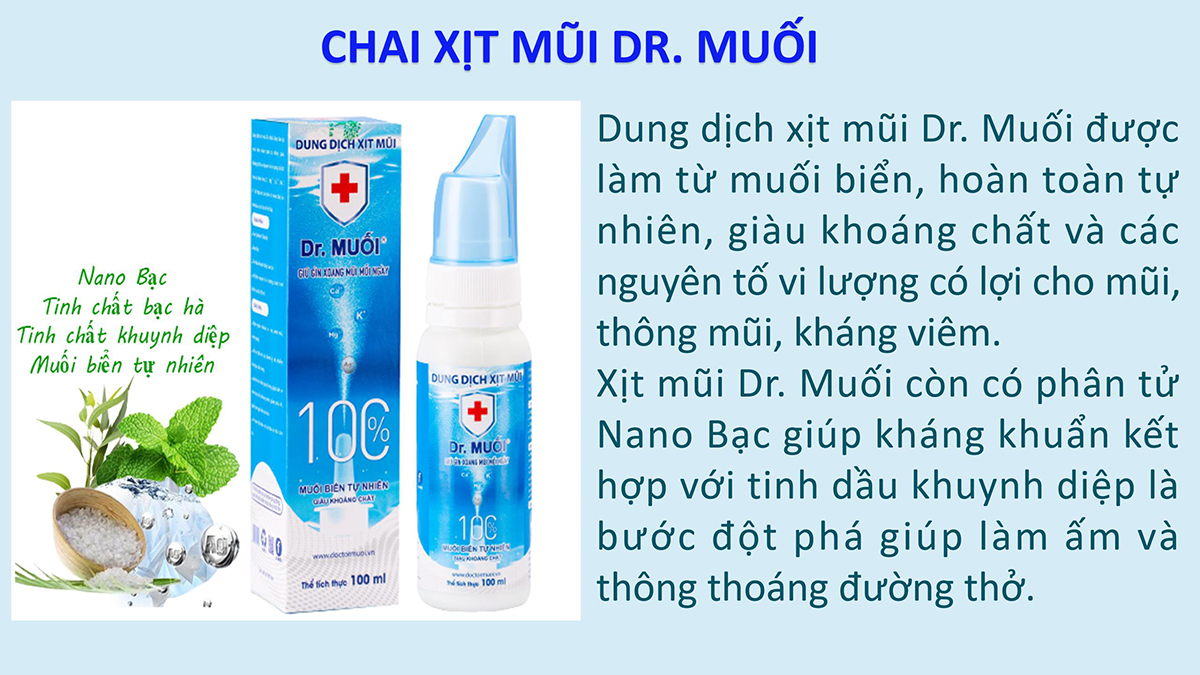 chai xịt mũi dr. Muối