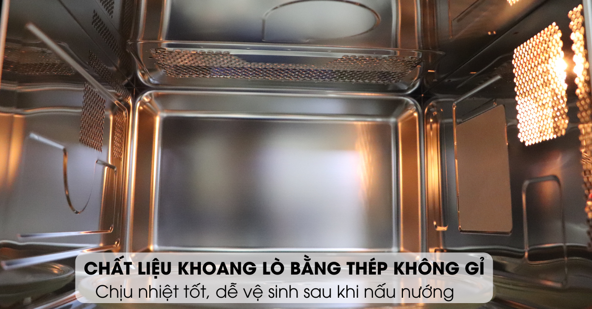 khoang lò bằng thép không gỉ