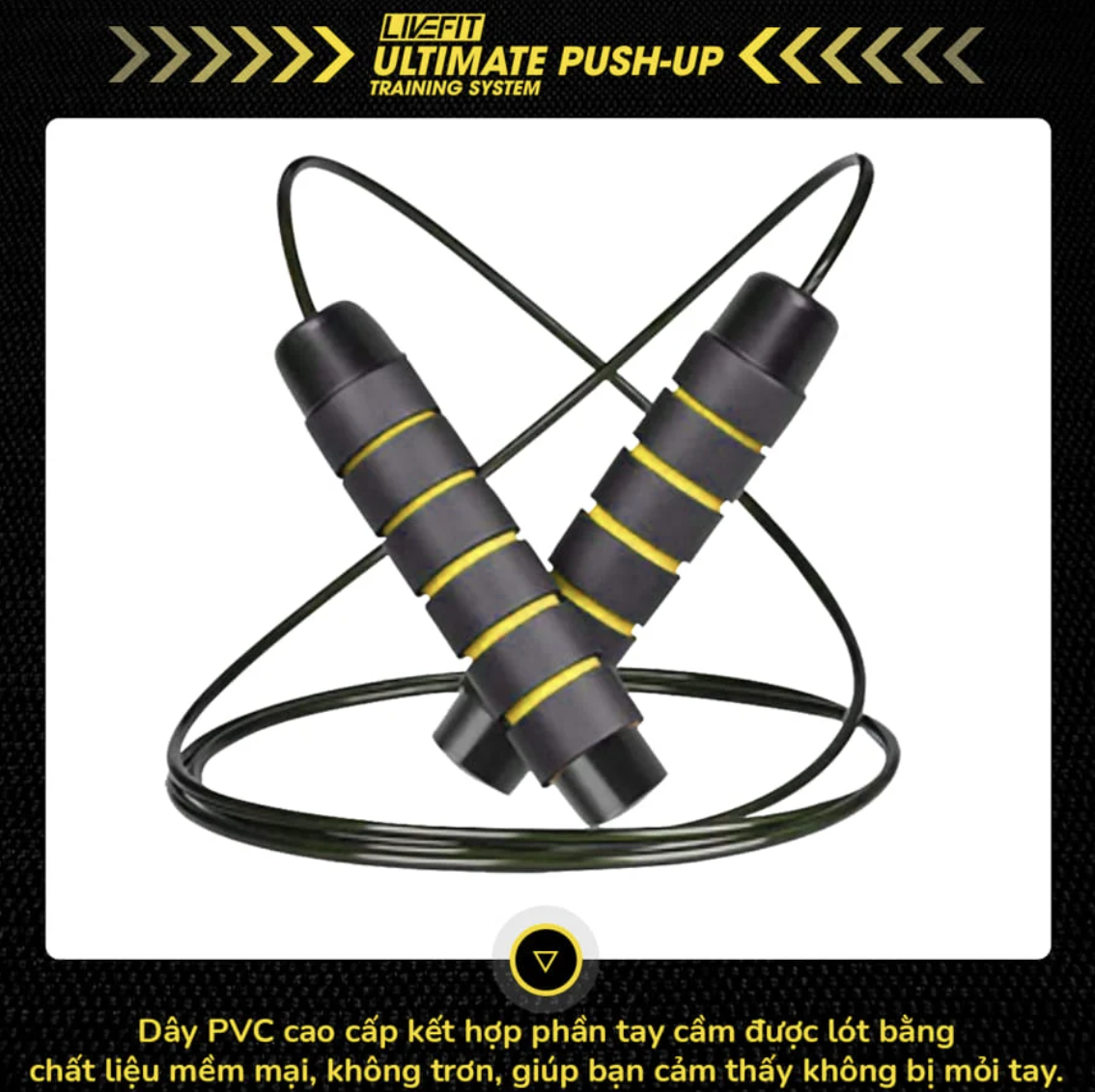 Bộ dụng cụ hít đất và tập luyện thể thao chuyên nghiệp LiveFit 18 trong 1