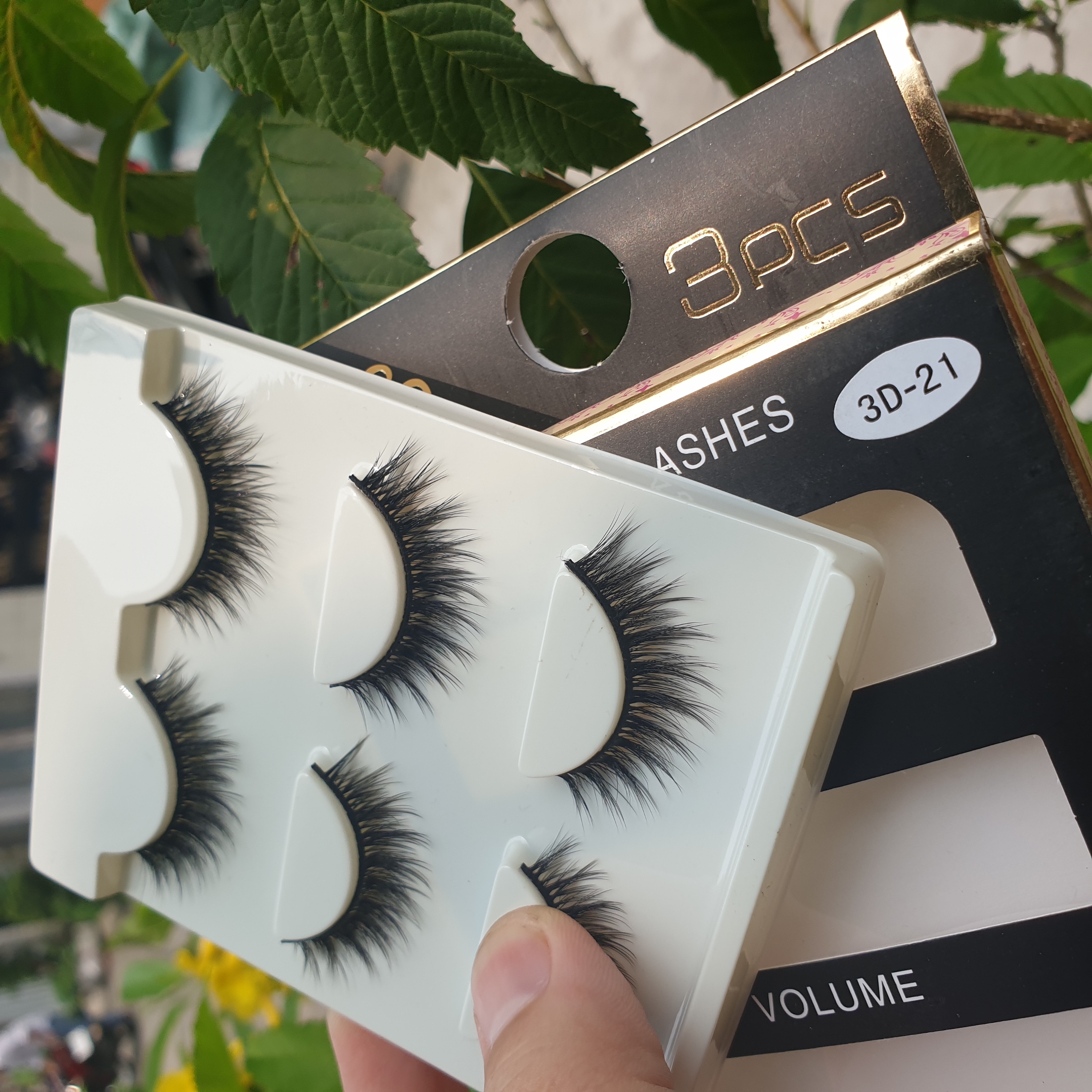 Lông mi giả lông chồn 3 Fashion Eyelashes 3 Faux-Cils 3D 1 bộ 3 cặp