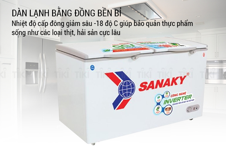 Tủ Đông Sanaky VH-2599W3 (200L) - Hàng Chính Hãng