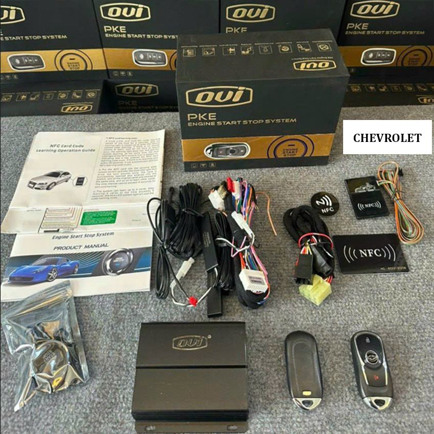 Bộ chìa khóa thông minh START-STOP điều khiển từ xa OVI dành cho ô tô Toyota, Honda, Hyundai, Nissan, Ford, Kia, Mazda, Mitsubishi, Chevrolet, VinFast