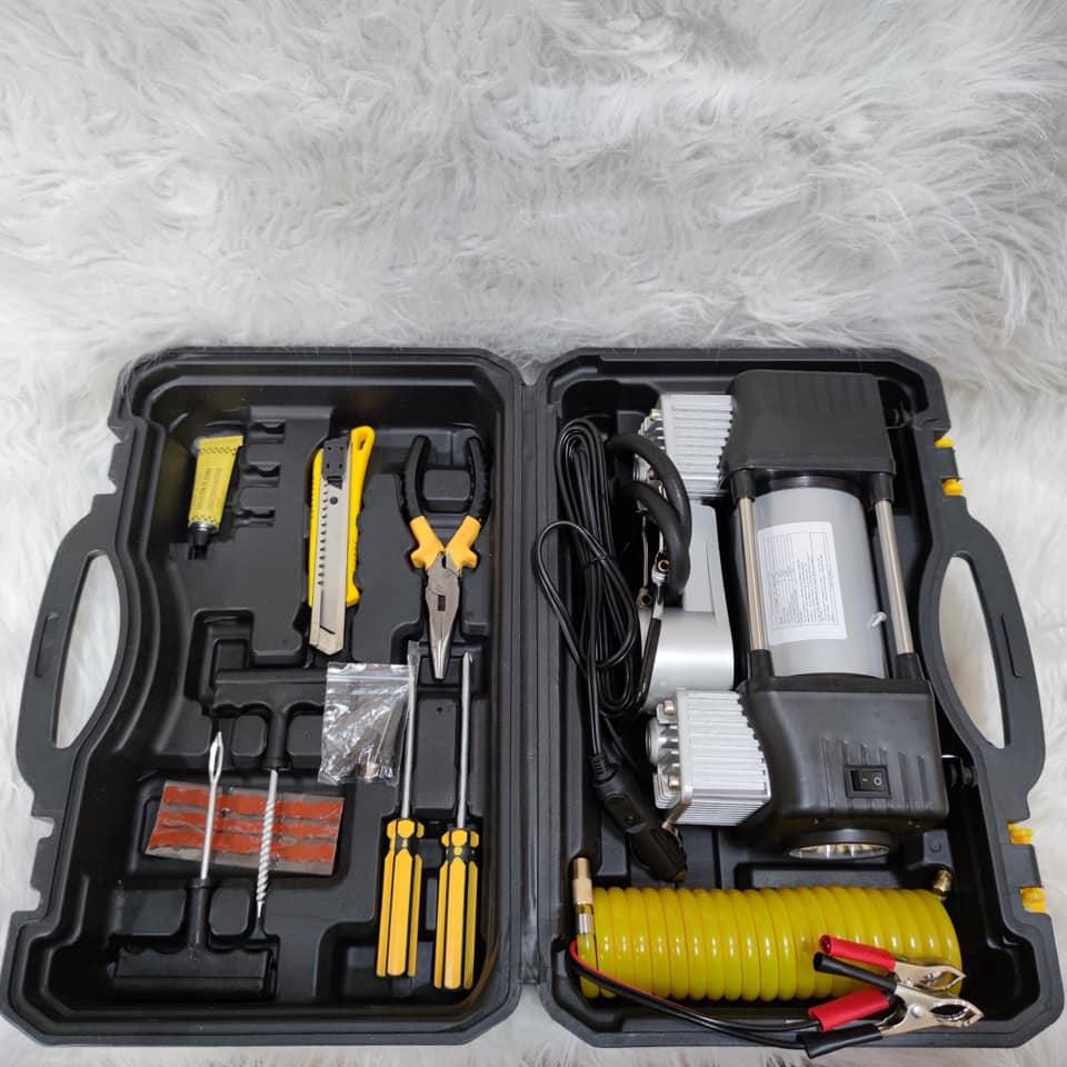 Máy Bơm Lốp Ô Tô 2 Xi Lanh COIDO 6222