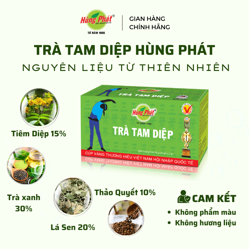 TRÀ TAM DIỆP - Thương Hiệu Hùng Phát