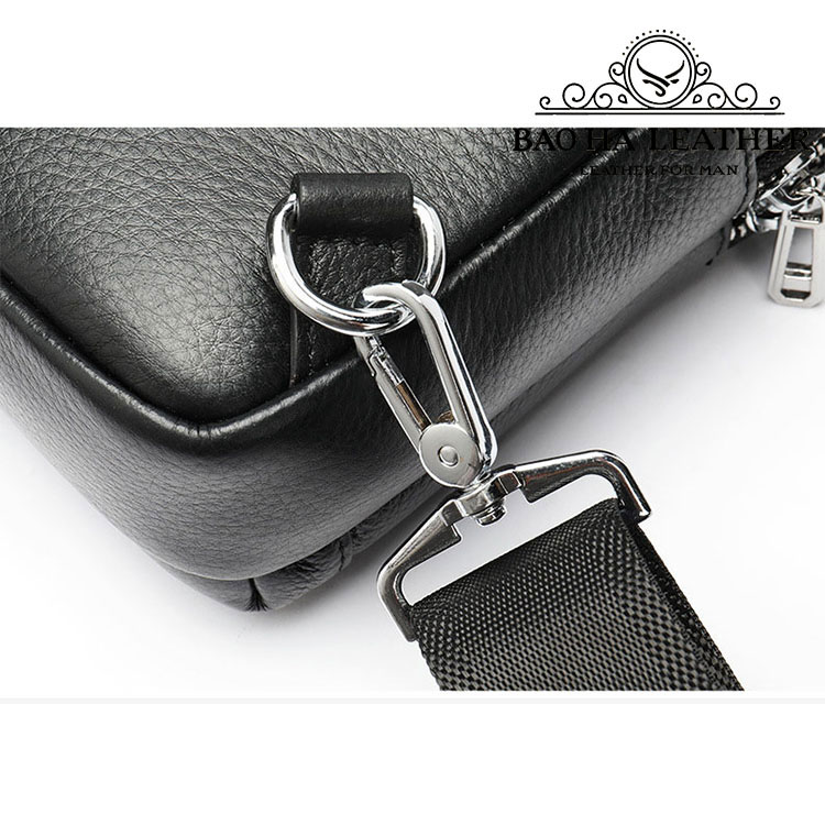 Túi đeo trước ngực, túi đeo vai da bò thật 9104 Túi đeo chéo vai