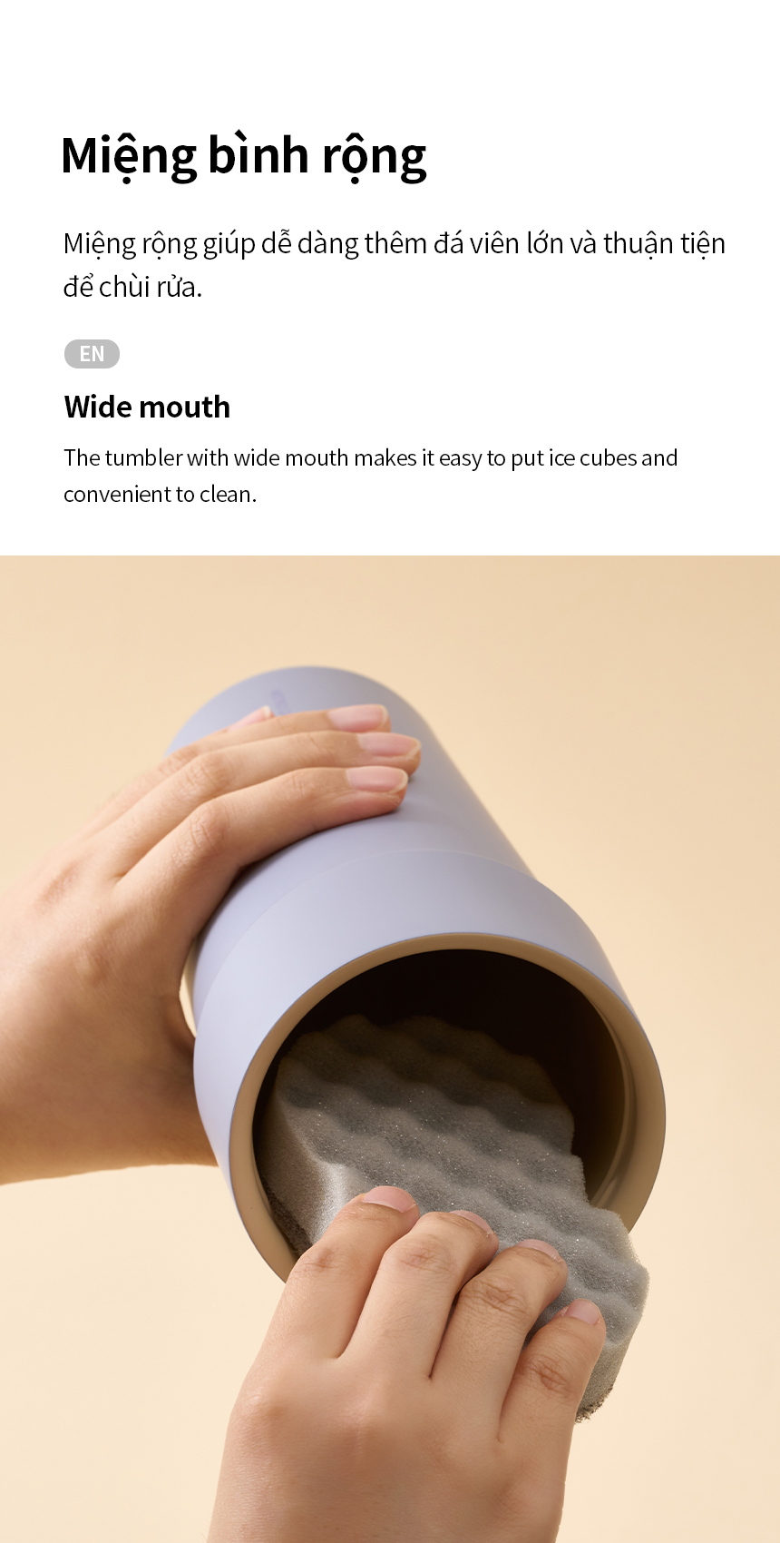 Ly Giữ Nhiệt Locknlock LocknLock LHC4416 710ml, LHC4419 900ml Thép Phủ Sứ, Hàng Chính Hãng, Kèm Ống Hút - JoyMall