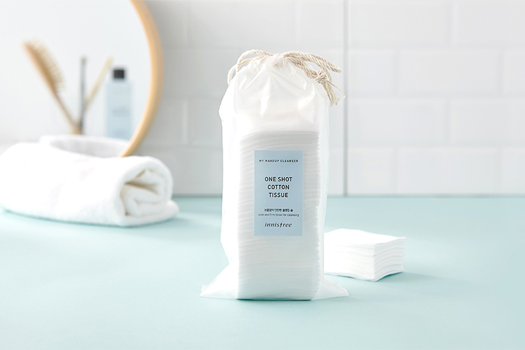 Bông Tẩy Trang Innisfree My Makeup Cleanser One Shot Cotton Tissue (75 Miếng)