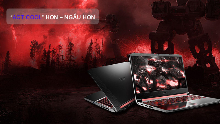 Laptop Acer Nitro 7 Carbon AN715-51-750K NH.Q5HSV.003 Core i7-9750H/ GTX 1660TI/ Win10 (15.6 FHD IPS) - Hàng Chính Hãng