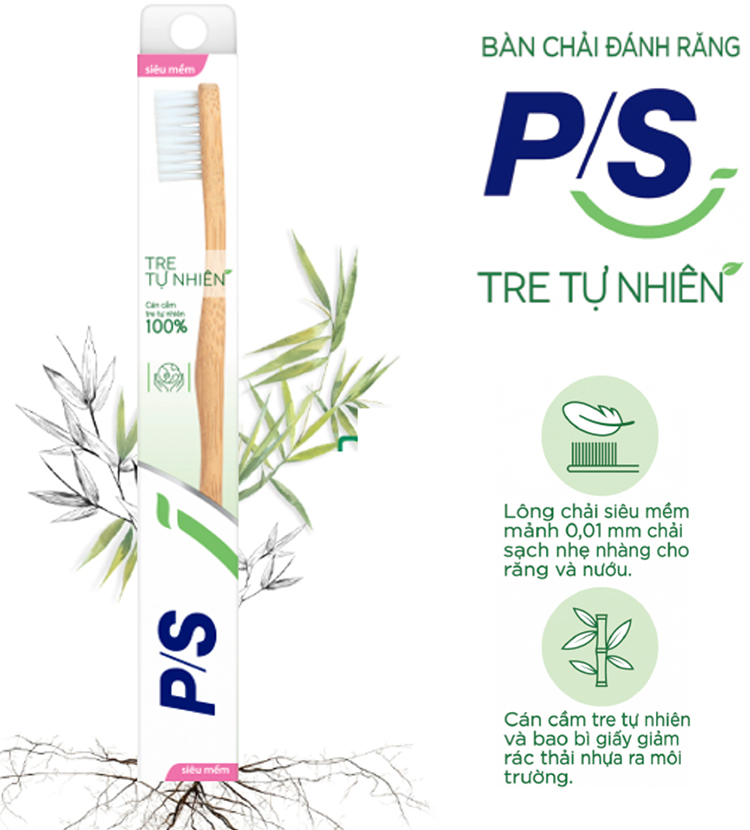 Bàn chải P/S Tre Tự Nhiên