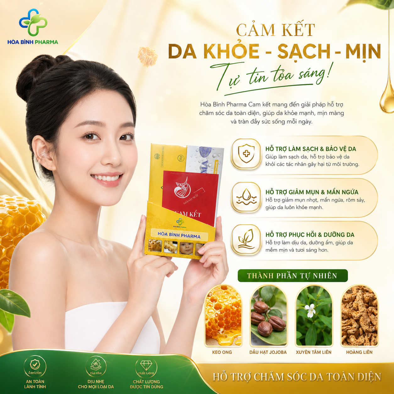Kem bôi da thuần mộc Thanh Mộc Hương 16g