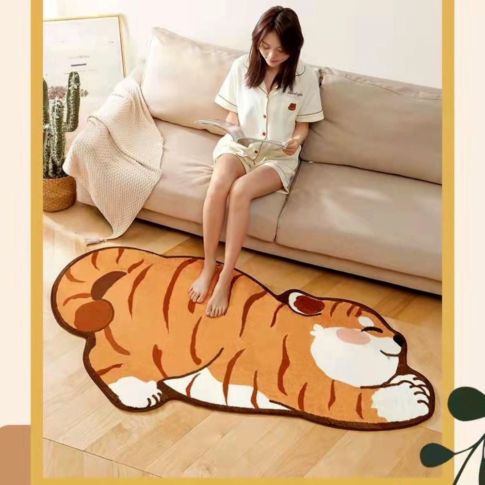 Thảm Decor phòng khách, phòng ngủ hình cọp cực dễ thương, In 3D ...