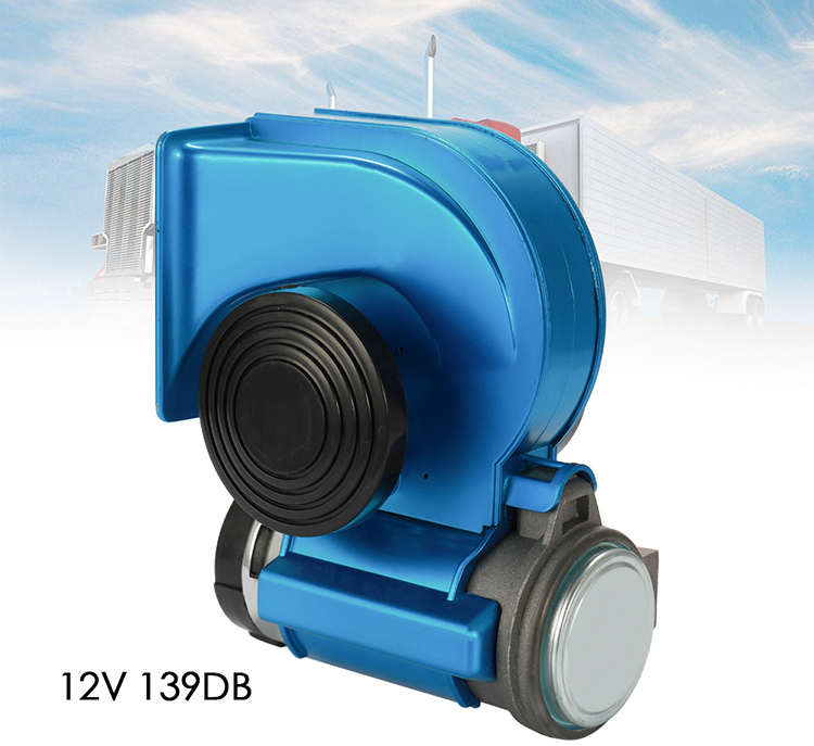 Auto Twin Dual Tone Compact Air Loud Horn 12V 150dB Compressor Truck Car Bus Van