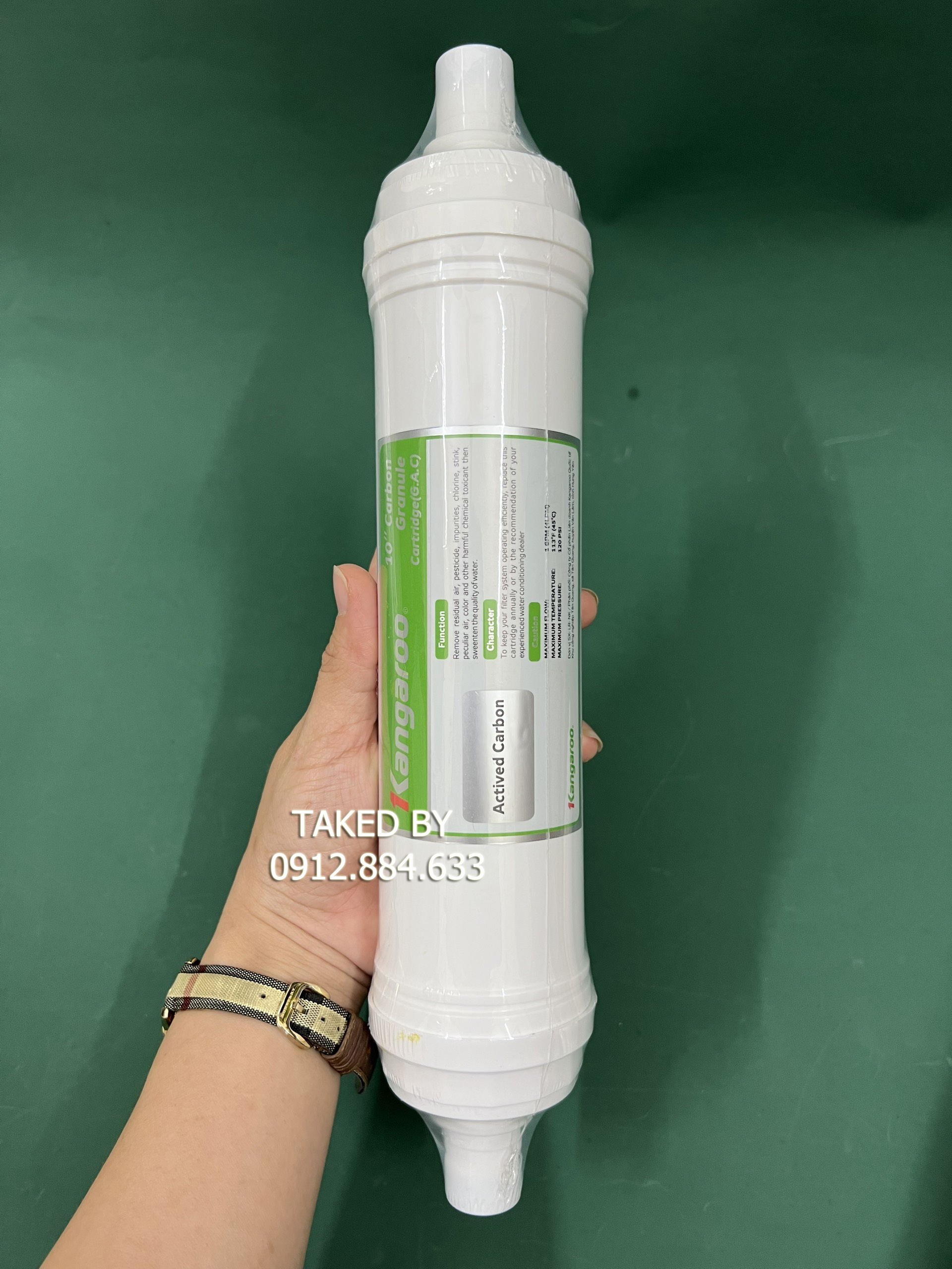 Lõi lọc nước 123 đúc Kangaroo -Hàng chính hãng - sử dụng cho máy : KG100HK, KA10A4, KG10A5, KG100ES, KG100ES1, KG100EO, KG10A6S