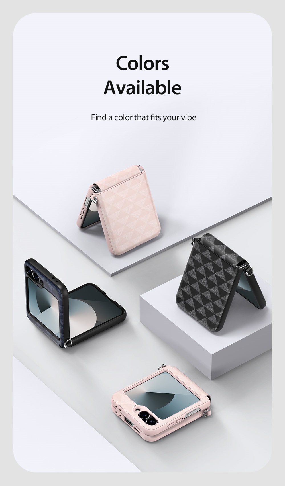 Ốp Lưng Da Dux Ducis Fitt Series Folding Folio Case Dành Cho Samsung Galaxy Z Flip 6_ Hàng chính hãng