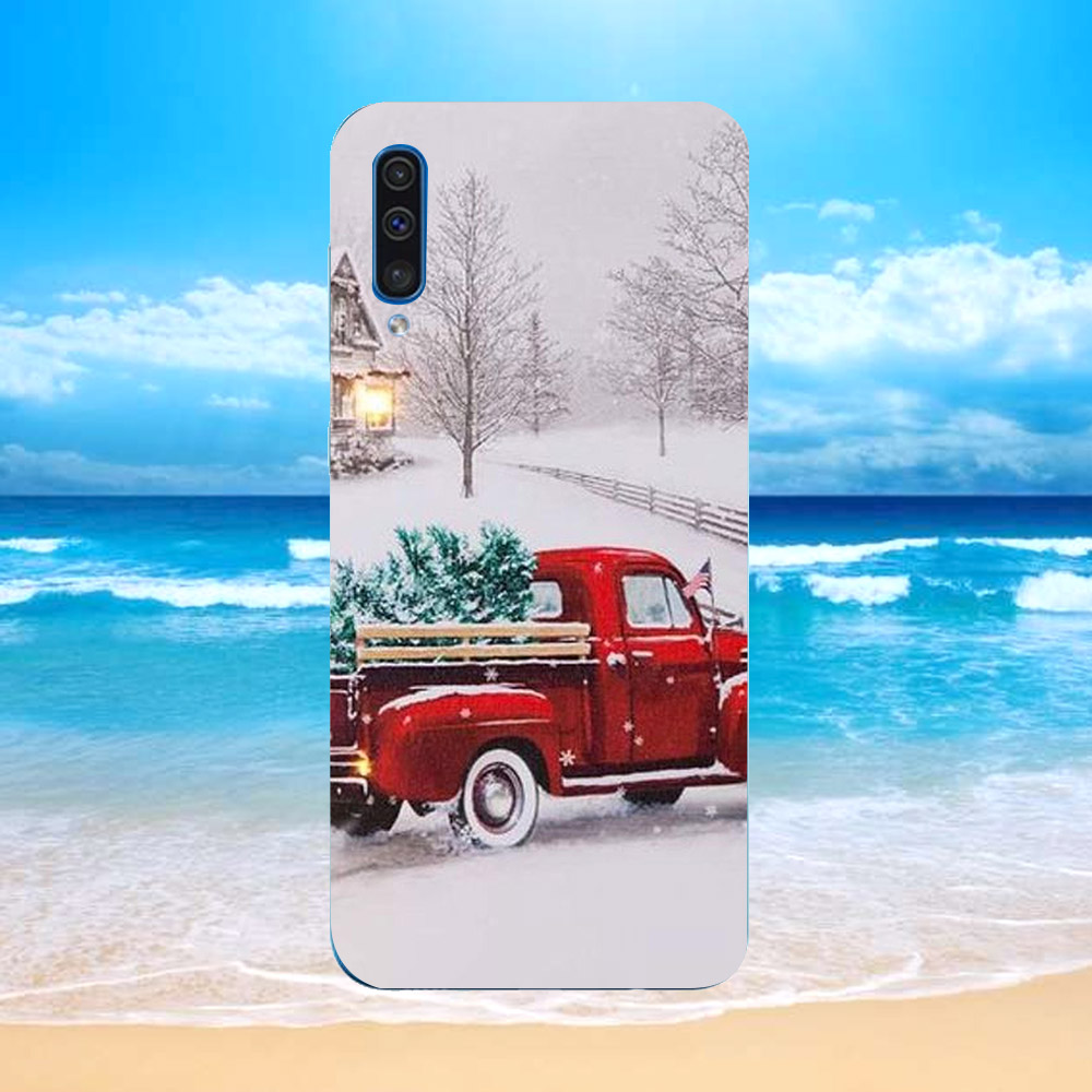 Ốp lưng cứng viền dẻo dành cho điện thoại Samsung Galaxy A70 - giáng sinh đầm ấm MS GSDA017
