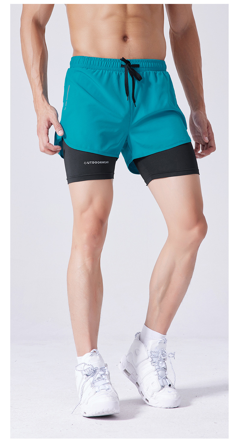 Quần short đùi thể thao ngắn tập gym , quần chạy bộ , đá bóng có lớp lót bó cơ chống lộ Cleacco C622 Bảo Hành 12 Tháng - Boro Sport