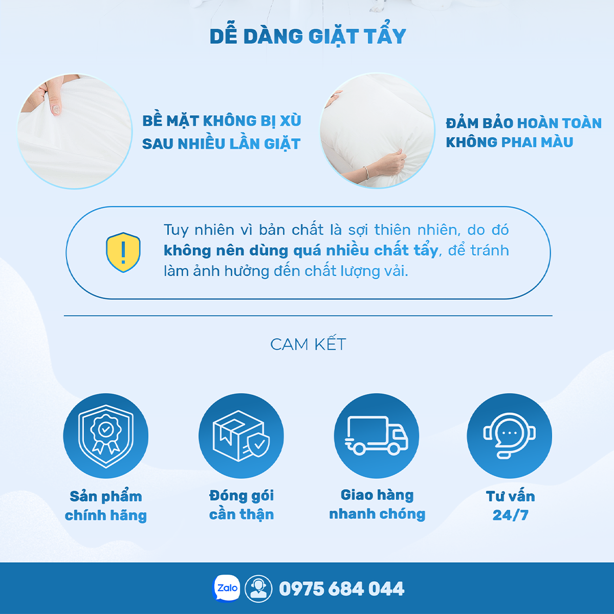 Combo 2 Vỏ gối khách sạn 5 sao màu trắng trơn - Mát mẻ mịn màng - Vỏ gối Cotton Sateen thiên nhiên 100%