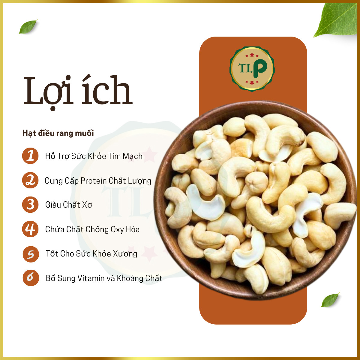 COMBO 2 HŨ HẠT ĐIỀU RANG MUỐI VỠ ĐÔI TÂN LỘC PHÁT (1KG)