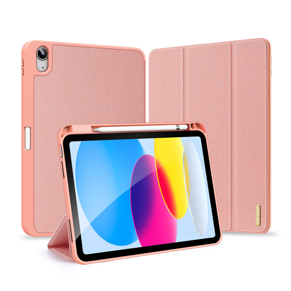 Bao Da Dành Cho iPad Gen 10 10.9 inch/ Gen 11'' A16 2025 Dux Ducis Domo Series Có Khe Cắm Bút, Tự Động Tắt Mở - Hàng Chính Hãng