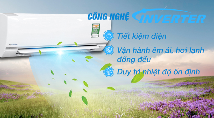 Máy Lạnh Inverter Panasonic CU/CS-PU9TKH-8 (1.0 HP) - Hàng Chính Hãng Máy Lạnh Inverter Panasonic CU/CS-PU9TKH-8 (1.0 HP) - Hàng Chính Hãng