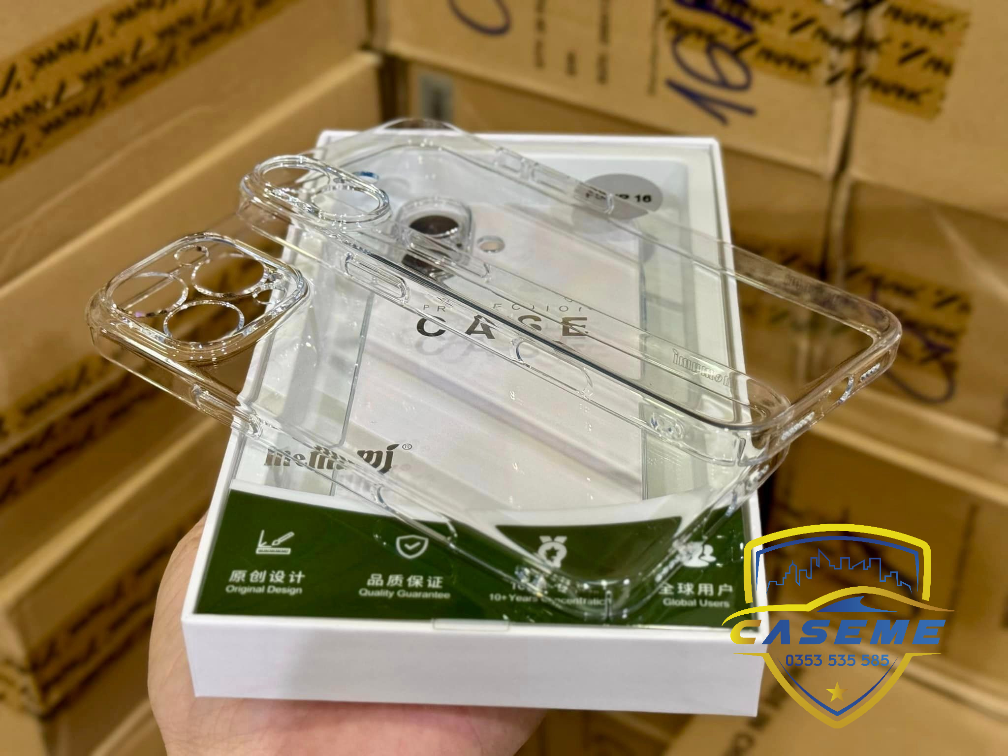 Ốp lưng cho iPhone 16 Pro Max, iPhone 16 Pro, iPhone 16 Plus, iPhone 16 hiệu MEMUMI trong suốt siêu mỏng 0.3mm bảo vệ Camera chống sốc, chống xước cao cấp - Hàng chính hãng