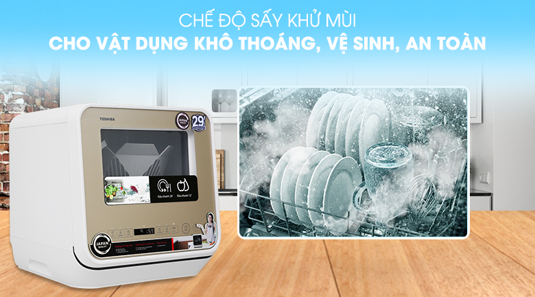 Máy Rửa Chén Toshiba DWS-22AVN(N) - Hàng Chính Hãng