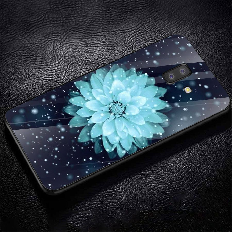Ốp kính cường lực cho điện thoại Samsung Galaxy J6 - Đủ nắng thì hoa nở MS DNTHN001