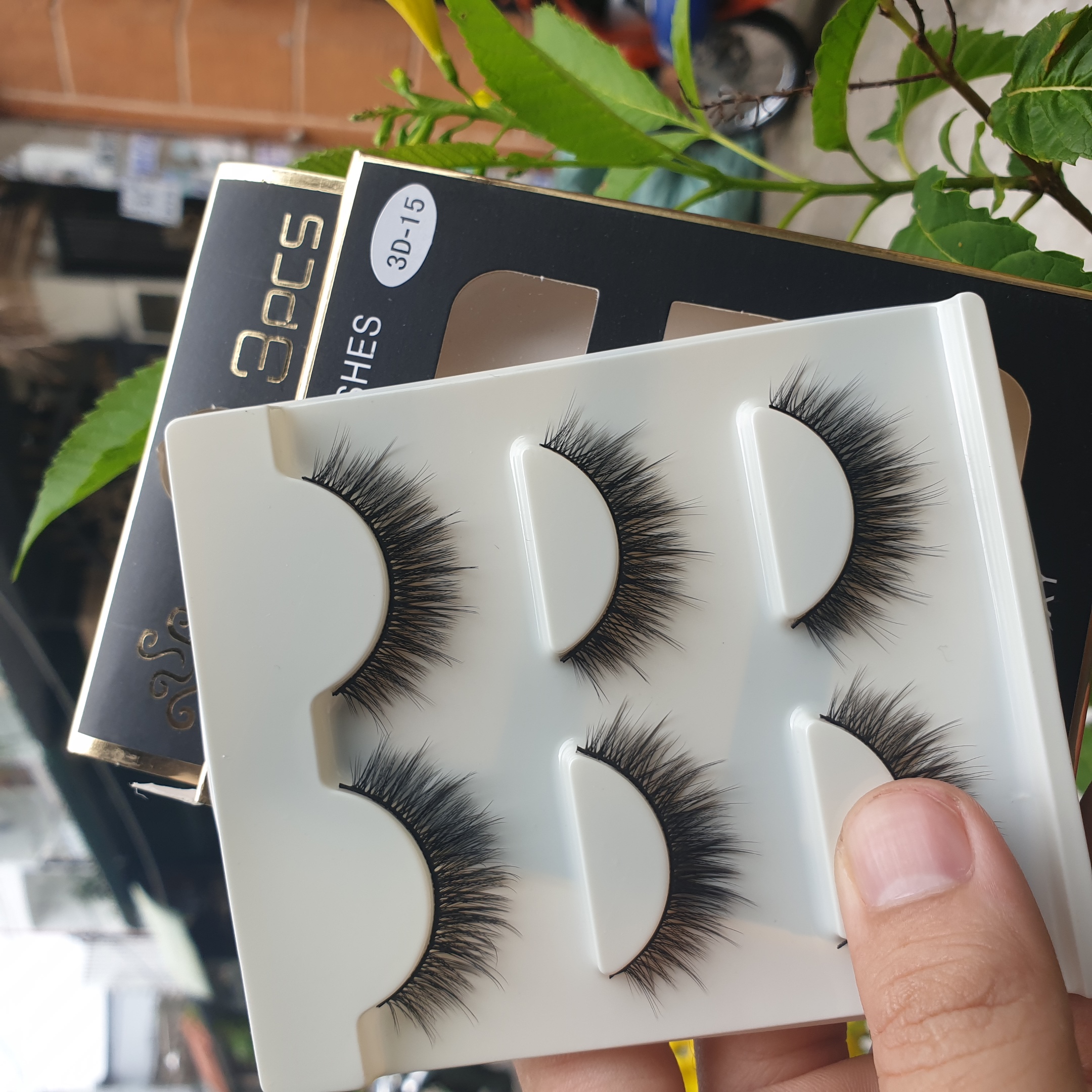 Lông mi giả lông chồn 3 Fashion Eyelashes 3 Faux-Cils 3D 1 bộ 3 cặp