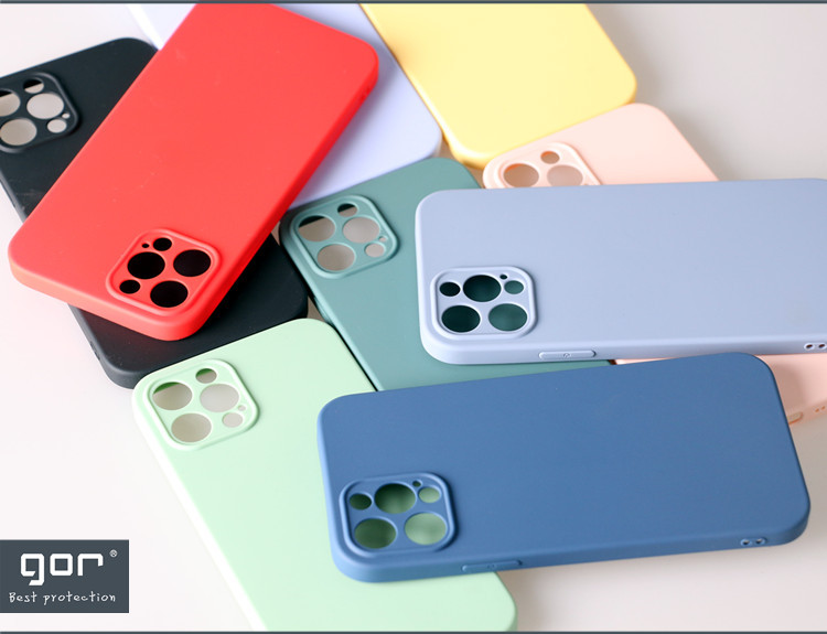 Ốp Lưng Silicon Chống Bám Bẩn GOR cho iPhone 13/ 13 Pro/ 13 Pro Max - Hàng Chính Hãng