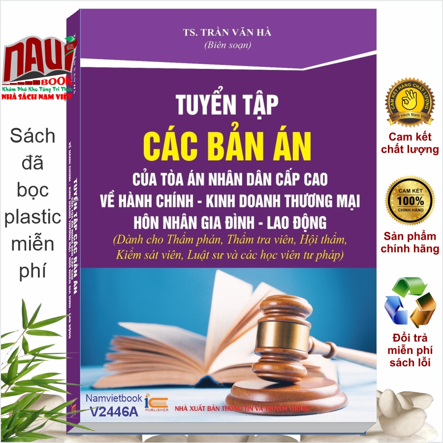 Sách Tuyển Tập Các Bản Án Của Tòa Án Nhân Cấp Cao Về Hành Chính - Kinh Doanh Thương Mại - Hôn Nhân Gia Đình - Lao Động (Dành cho Thẩm phán, Thẩm tra viên, Hội thẩm, Kiểm sát viên, Luật sư và các học viên tư pháp ) - TS. Trần Văn Hà