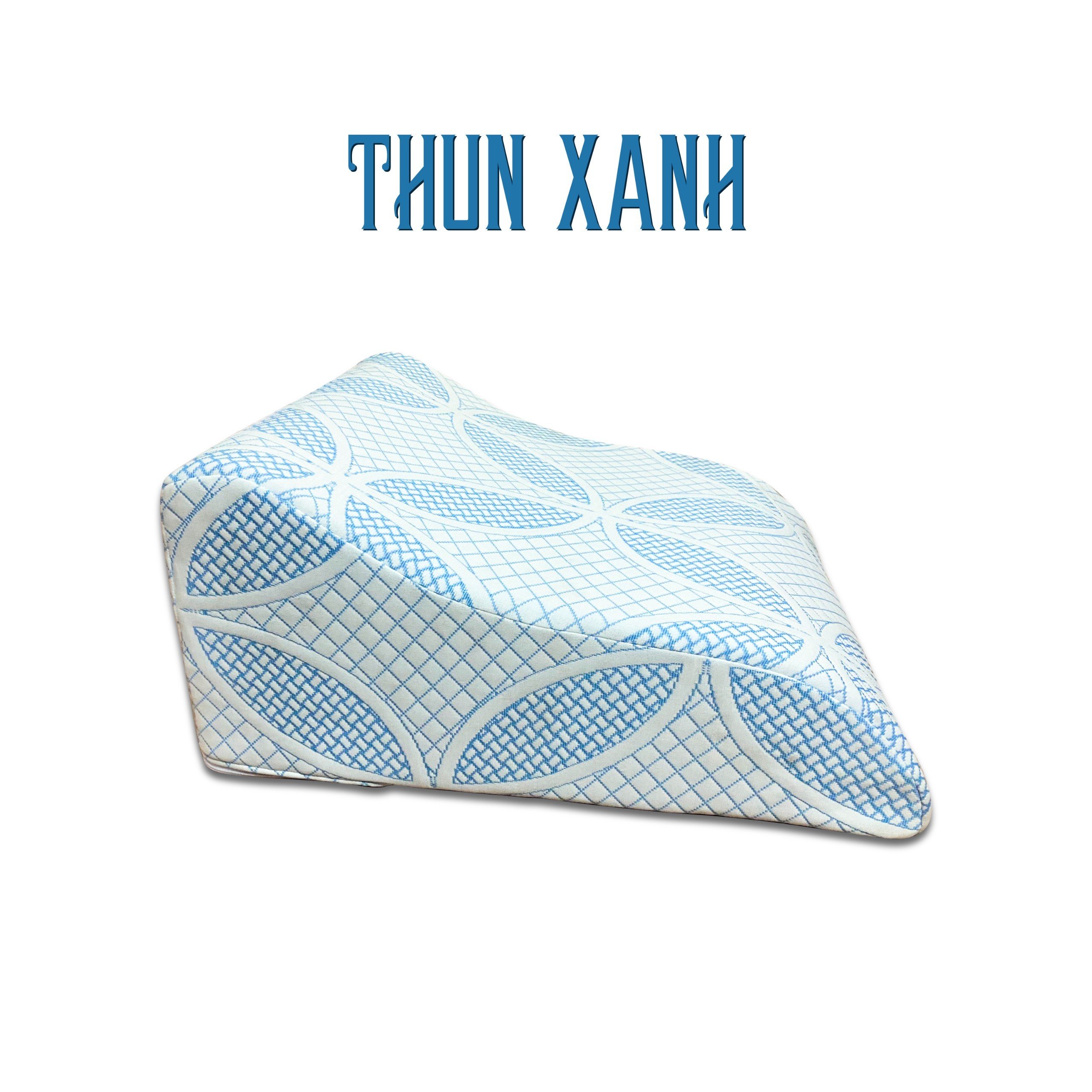 Gối kê chân chống giãn tĩnh mạch YOROKOBI cao 25cm dành cho người đau nhức chân, tiểu đường, tê bì, vọp bẻ, kiến bò, mẹ bầu phù chân tích nước - hàng thương hiệu- XANH NGỌC BÍCH