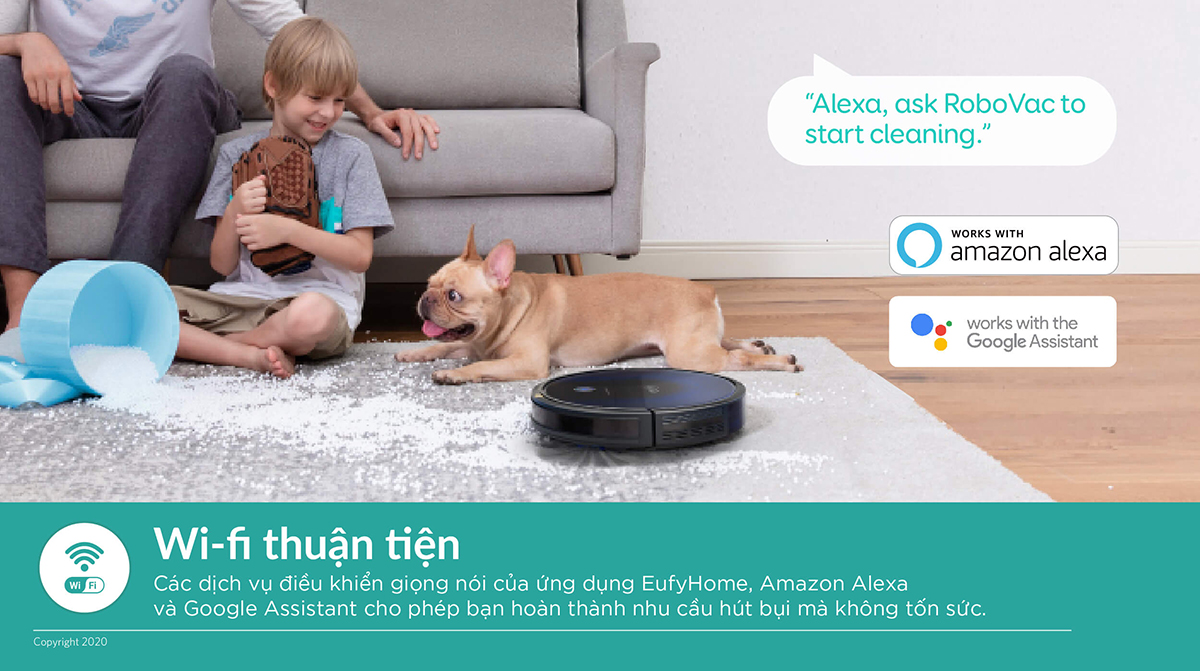 Robot hút bụi Eufy RoboVac 15C Max - T2128 - Hàng Chính Hãng