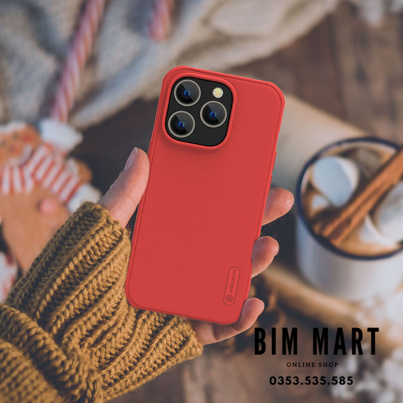 Ốp lưng chính hãng Nillkin dành cho iPhone 14 Pro Max dạng sần - Hàng Nhập Khẩu