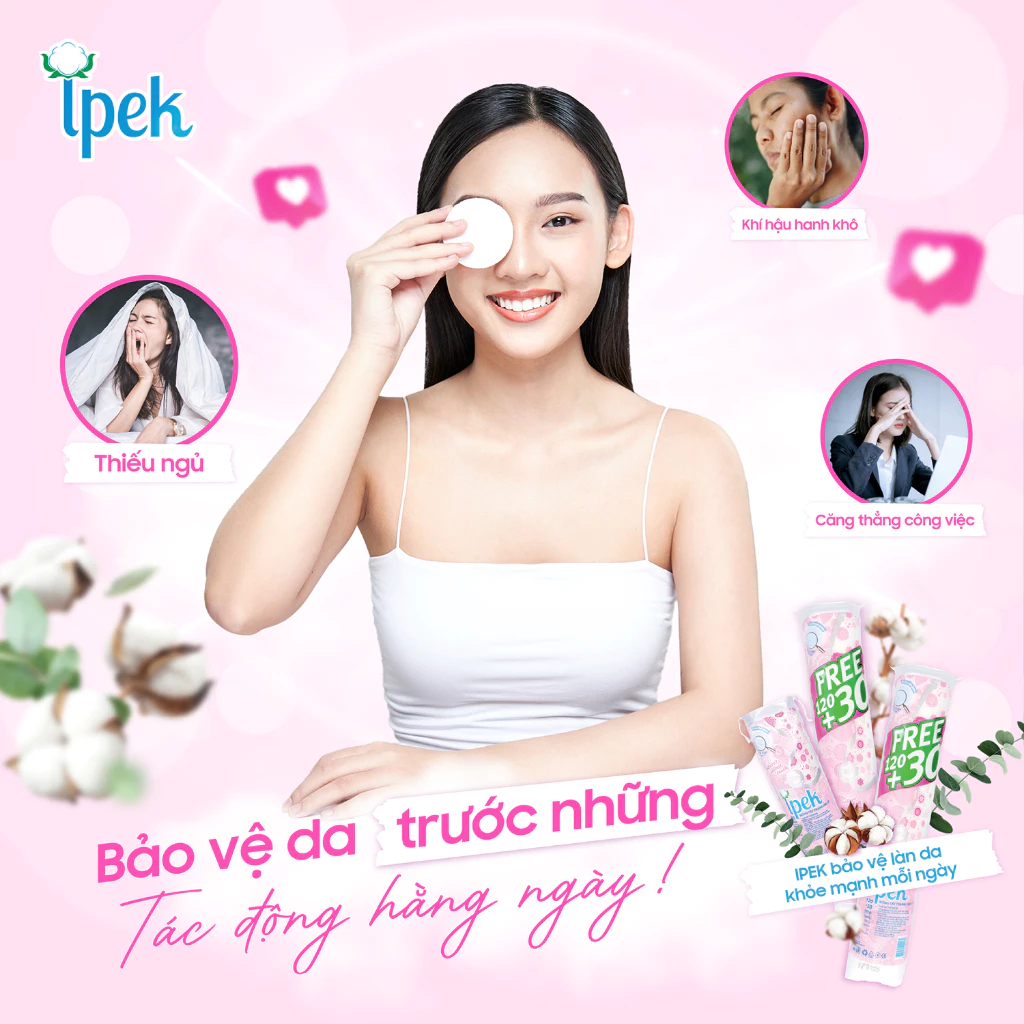 Bông Tẩy Trang Ipek 150 Miếng (Thổ Nhĩ Kỳ)